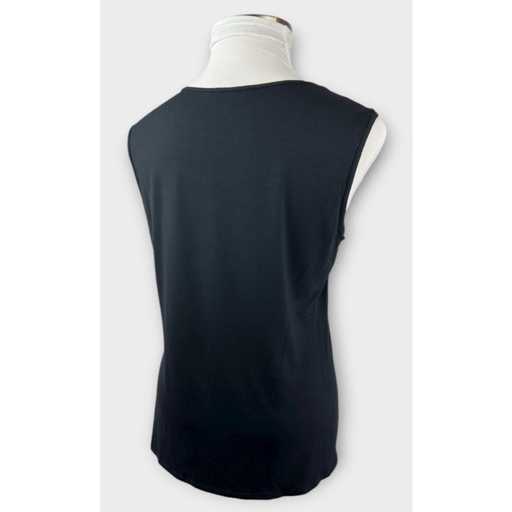 Eileen Fisher Lightweight Viscose Jersey Scoop Neck Sleeveless Top XL Minimalist - Picture 7 of 11